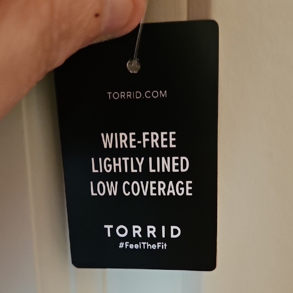 Torrid Wireless Triangle Bikini Top - Playful Stripes - Picture 3 of 8